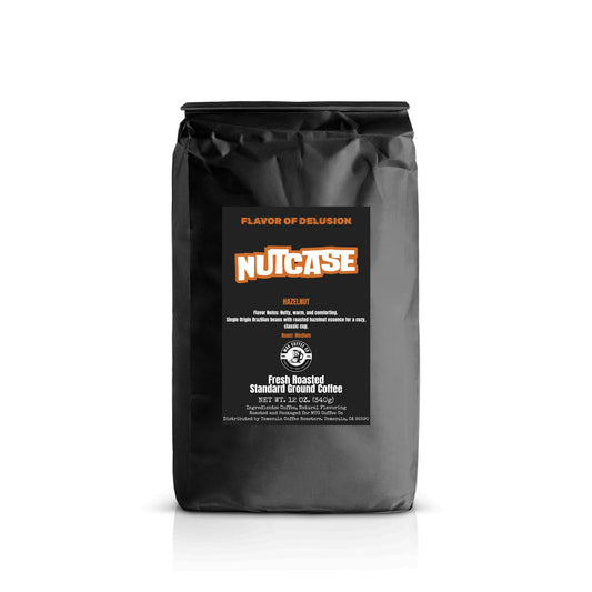 Nutcase™ Hazelnut Flavored Coffee 12 oz Standard Ground | Flavor of Delusion™ Collection by MUG Coffee Co™