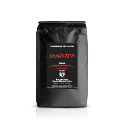 Cinnister™ Cinnamon Flavored Coffee 12 oz Standard Ground | Flavor of Delusion™ Collection by MUG Coffee Co™