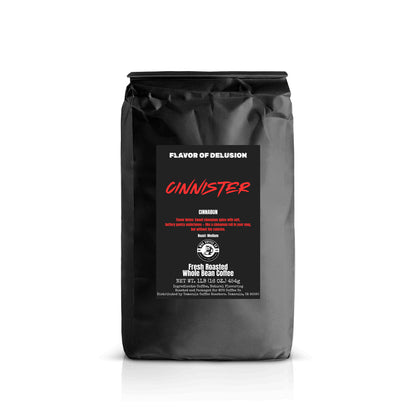 Cinnister™ Cinnamon Flavored Coffee 1 lb Whole Bean | Flavor of Delusion™ Collection by MUG Coffee Co™