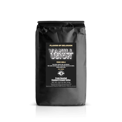 Vanillusion™ Vanilla Flavored Coffee 1 lb Standard Ground | Flavor of Delusion™ Collection by MUG Coffee Co™